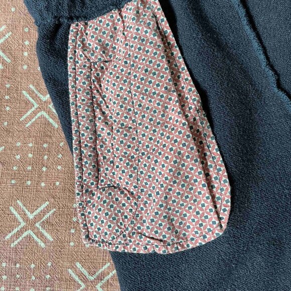 Navy Blue Romper Shorts Anthropologie S - Picture 5 of 7